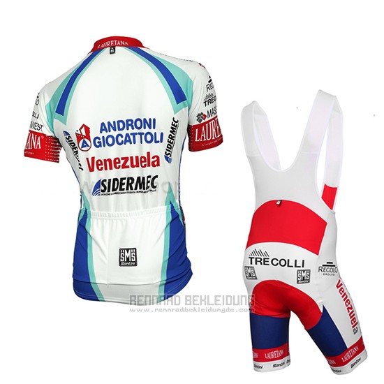 2014 Fahrradbekleidung Androni Giocattoli Wei Trikot Kurzarm und Tragerhose